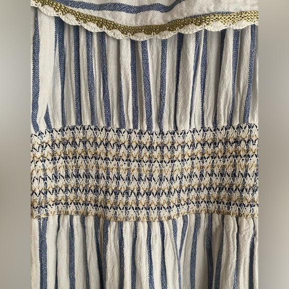 Calypso St. Barth Striped Maxi Dress - Blue and White - Picture 3 of 6